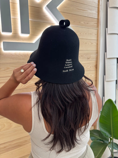 BASK Sauna Cap - Black
